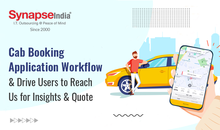 Cab Booking Application Workflow & Drive Users to Reach Us for Insights & Quote